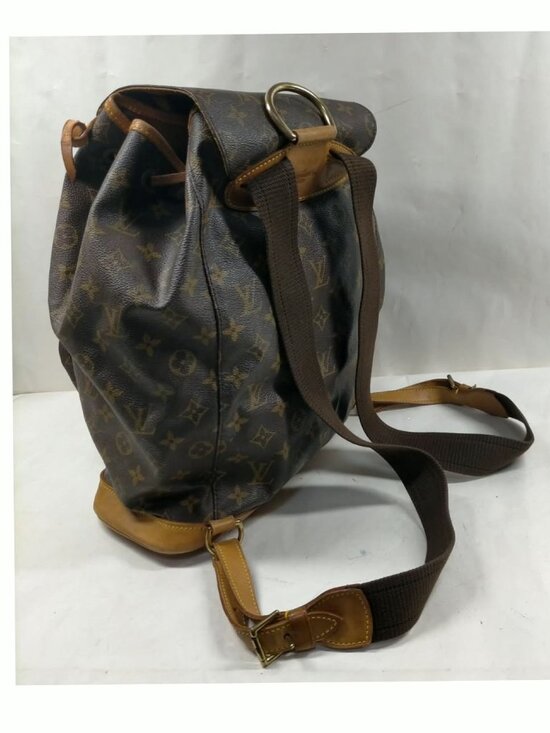 Authentic Louis Vuitton Montsouris GM Backpack Monogram Canvas LV Bag
